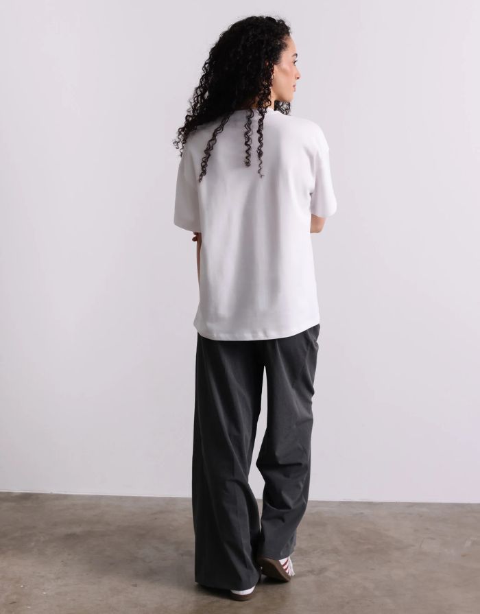 T-Shirt Mom Era I White/Burgundy