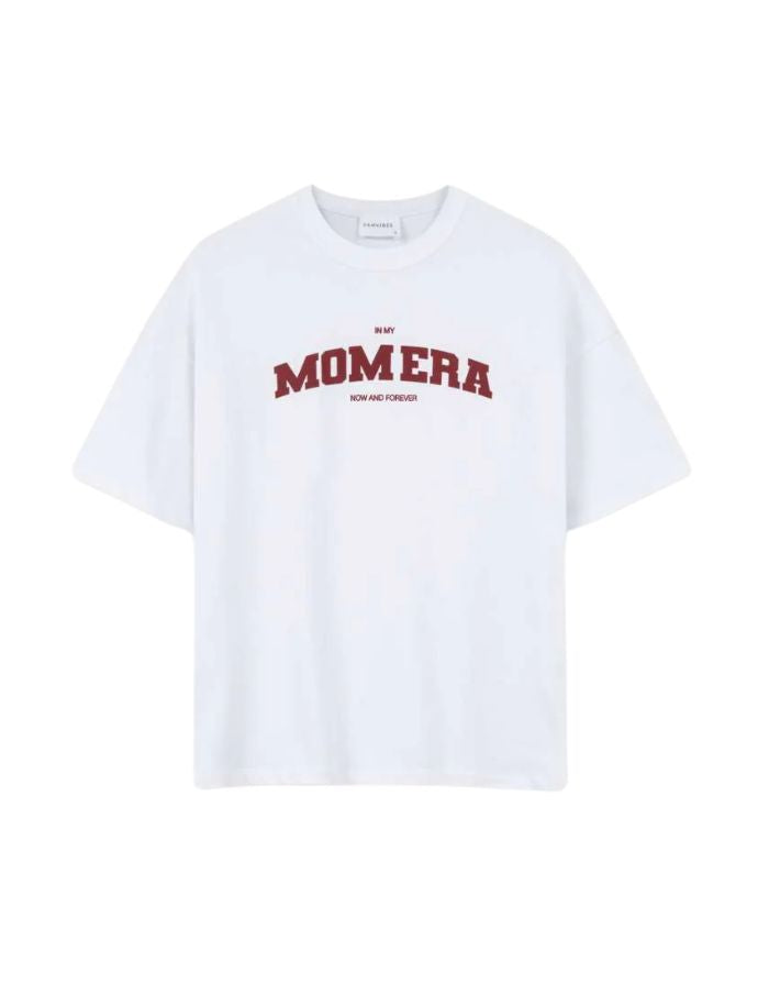T-Shirt Mom Era I White/Burgundy