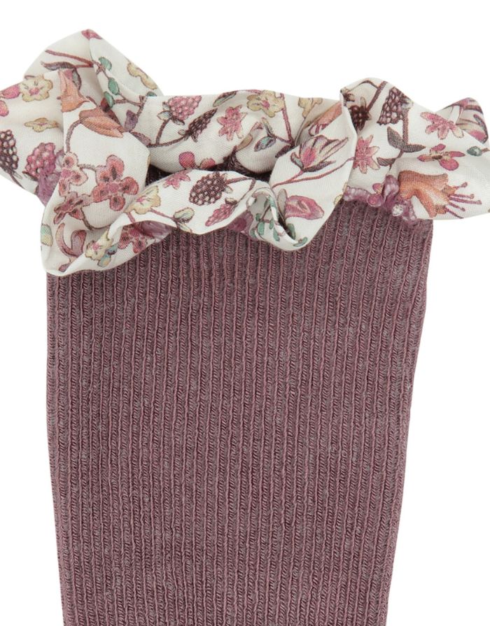 Non-Slip Socken Bamboo I Misty Plum/Liberty