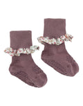 Non-Slip Socken Bamboo I Misty Plum/Liberty