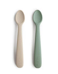 Löffel Silikon 2er-Set I Cambridge Blue/Shifting Sand