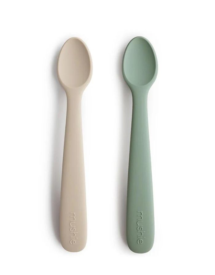 Löffel Silikon 2er-Set I Cambridge Blue/Shifting Sand