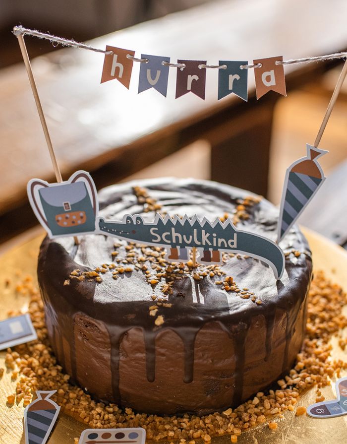Cake Topper I Schulkind Adventure
