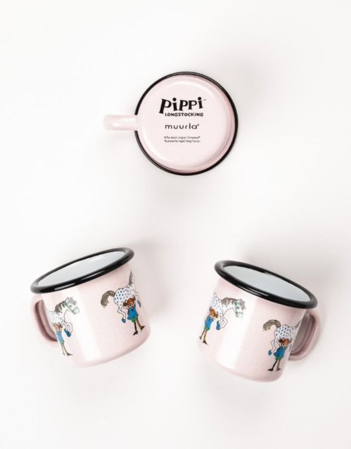 Becher Emaille 1,5dl I Pippi Langstrumpf - Horse