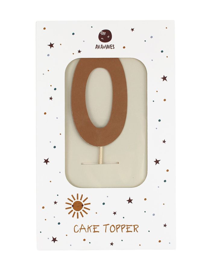 Cake Topper Zahl I Adventure