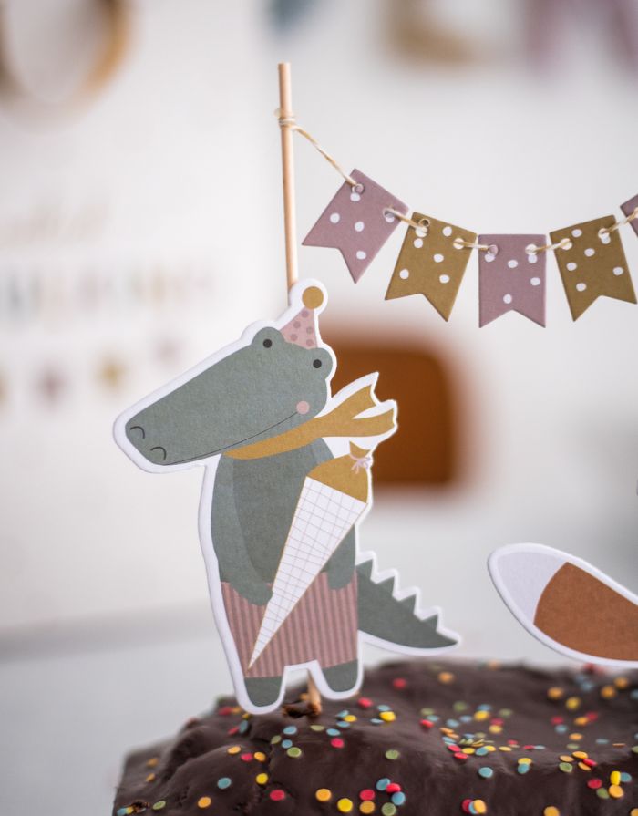 Cake Topper I Schulkind Pastell