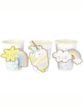 Pappbecher 6er-Set I Einhorn