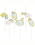 Strohhalm 6er-Set I Einhorn