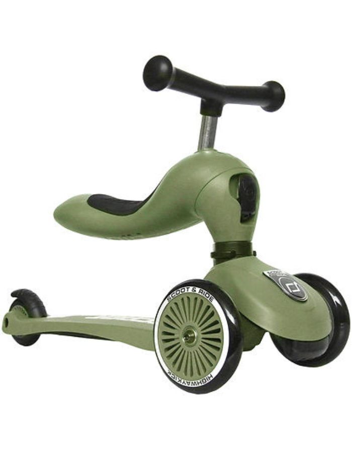 2in1 Scooter Highwaykick 1 I Olive