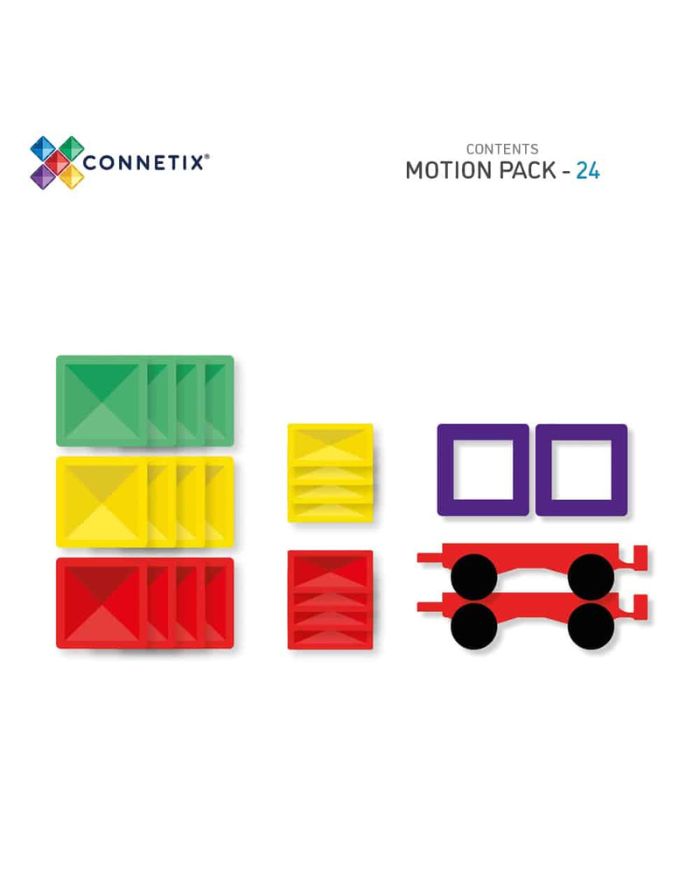 Magnetbausteine Motion Set 24-tlg. I Rainbow