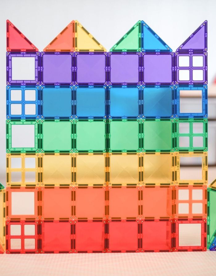 Magnetbausteine Starter Set 60-tlg. I Rainbow