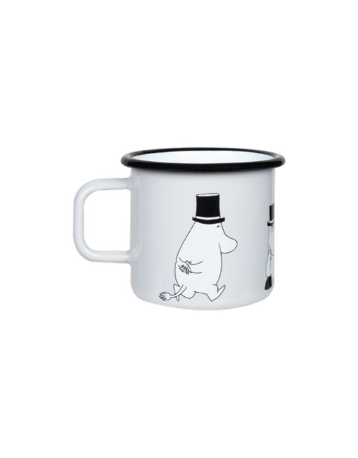 Becher Emaille 3,7dl I Moomin - Papa Grey