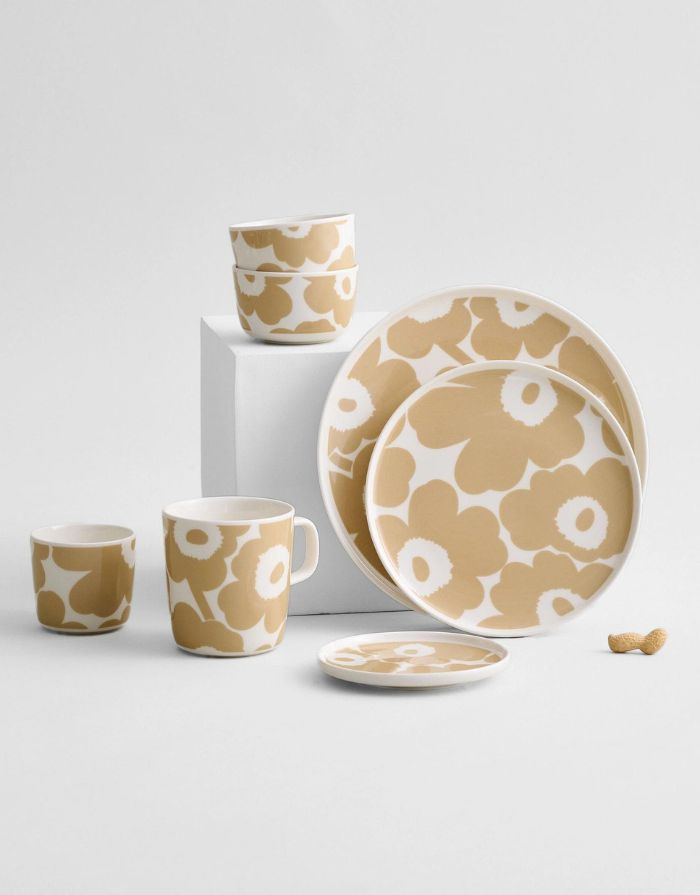 Teller Oiva/Unikko ø20cm I Beige/Weiß