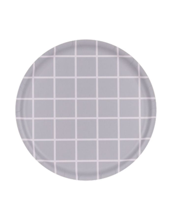 Tablett Checks I Grey