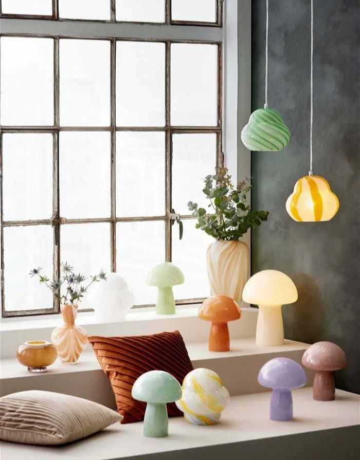 Tischlampe Candy Striped I Multi Coloured