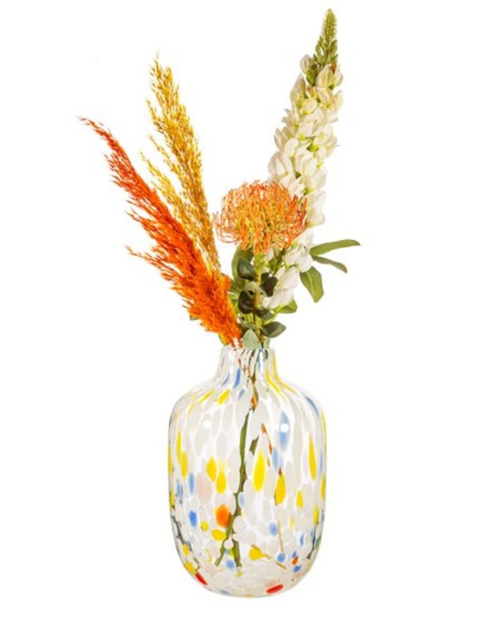 Vase Glas Speckled Multicoloured I Large