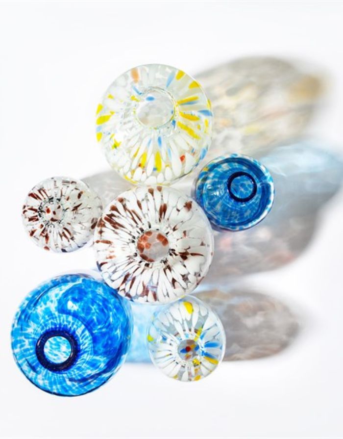 Vase Glas Speckled Multicoloured I Large