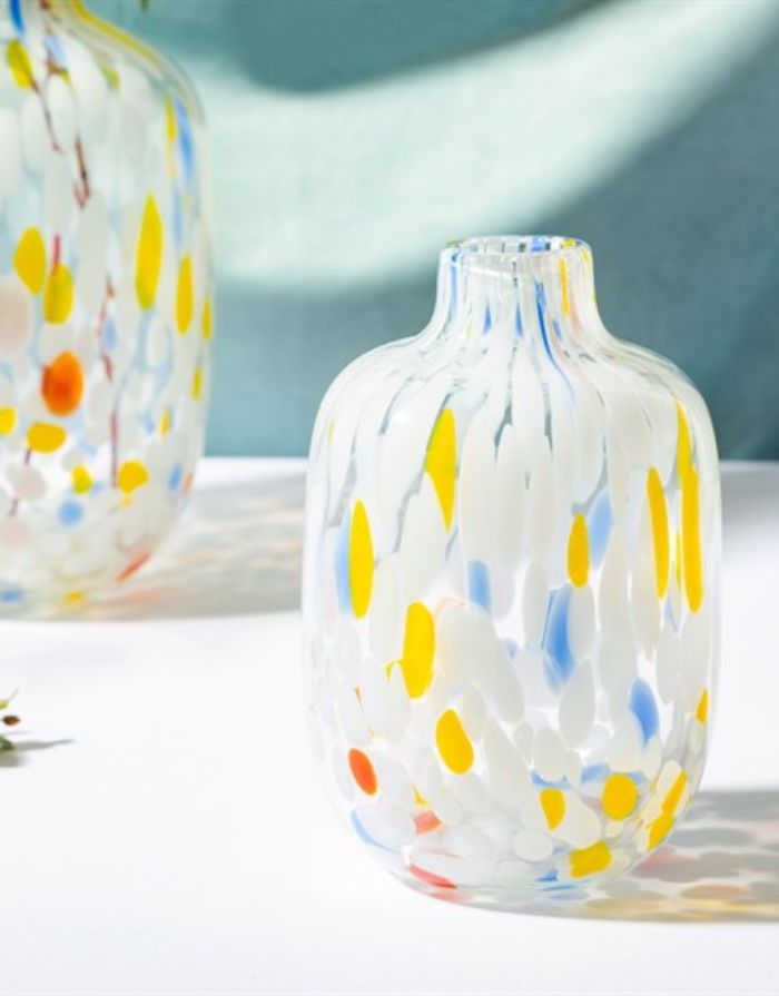 Vase Glas Speckled Multicoloured I Small