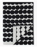 Badehandtuch Räsymatto 70x150cm I Schwarz/Weiß