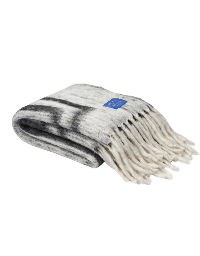 Wolldecke Weekend Plaid I Creme/Ink