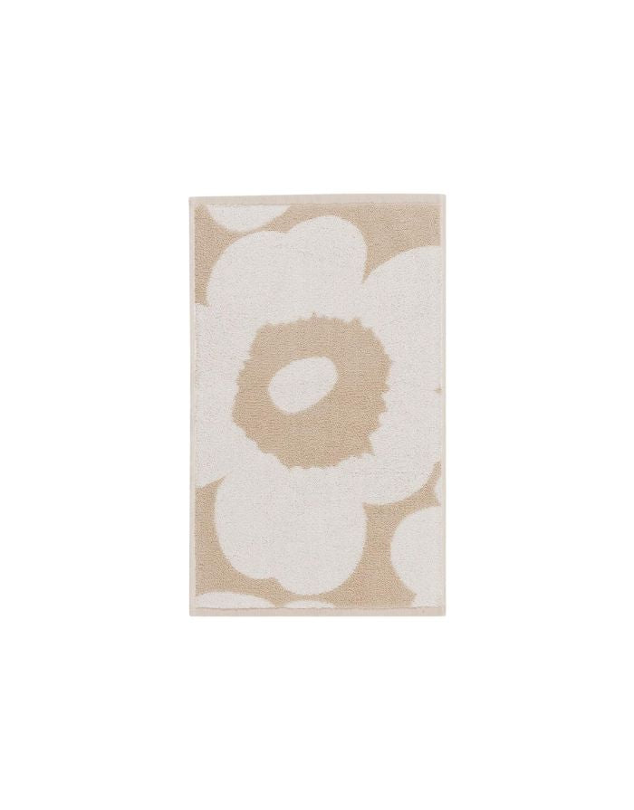 Gästehandtuch Unikko 30x50cm I Beige/Weiß