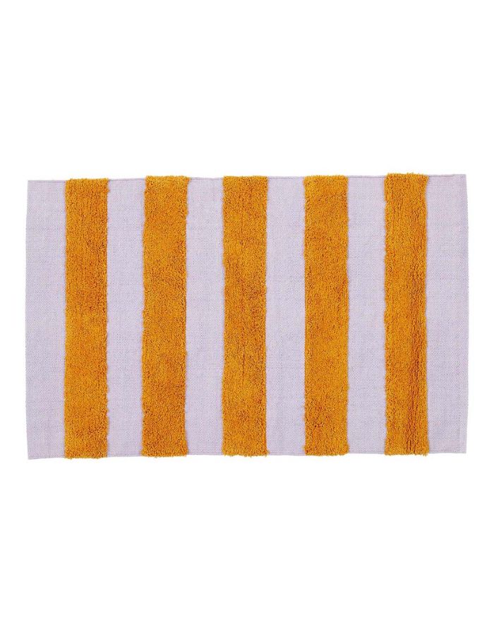 Teppich Biobaumwolle Sugar 60x90 I Lila/Orange