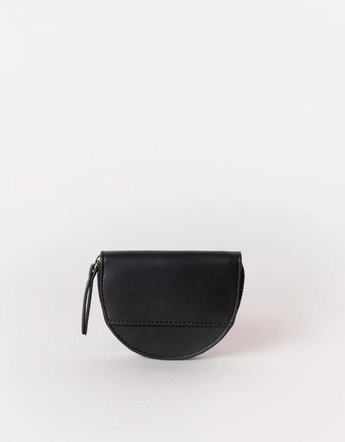 Portemonnaie Coin Purse Laura I Black Apple Leather