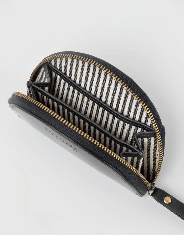 Portemonnaie Coin Purse Laura I Black Apple Leather