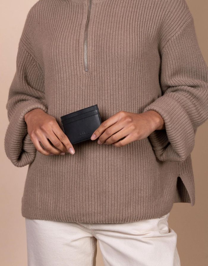 Portemonnaie Mark's Cardcase I Black Apple Leather