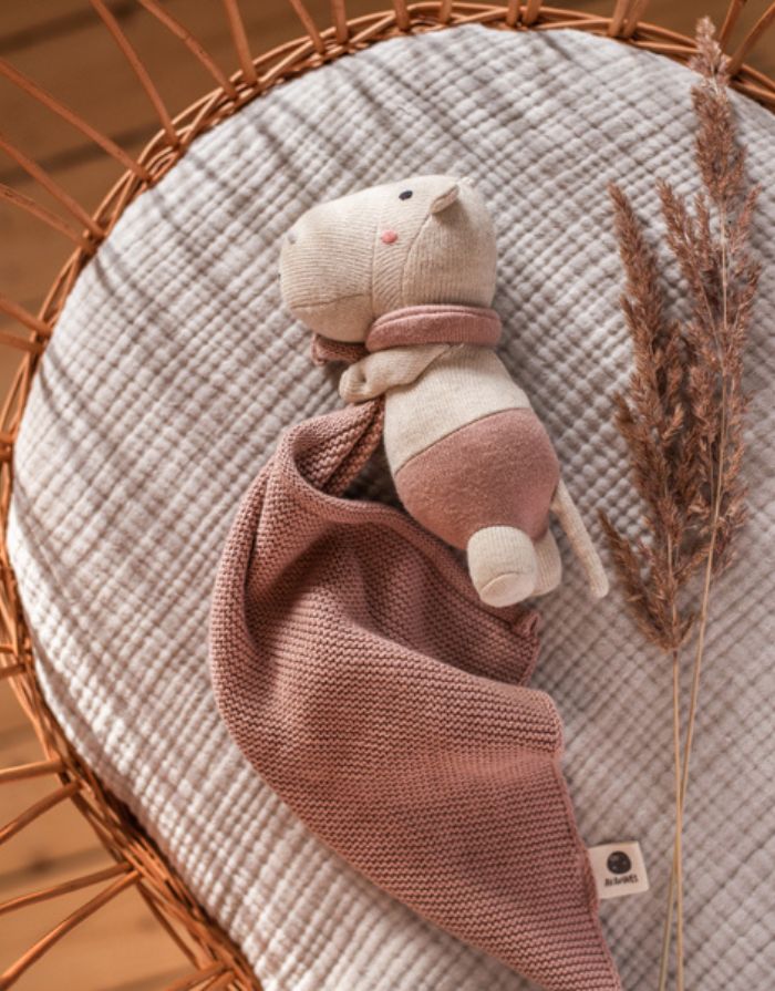 Kuscheltuch Hippo I Natur/Fawn
