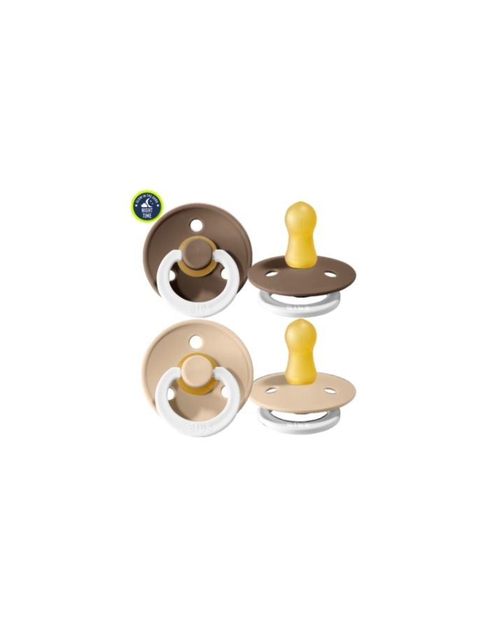 Schnuller Colour Night 2er-Set I Dark Oak & Vanilla