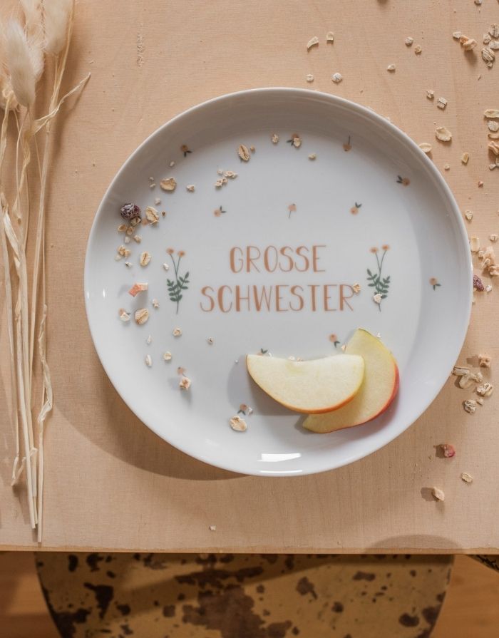 Teller Porzellan I Grosse Schwester