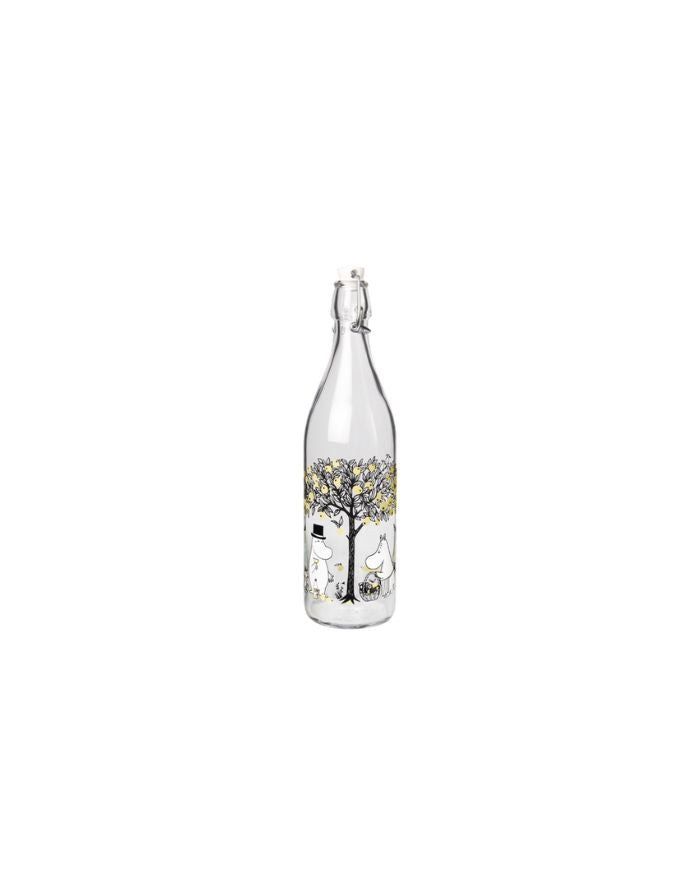 Glasflasche 1L I Moomin Apples