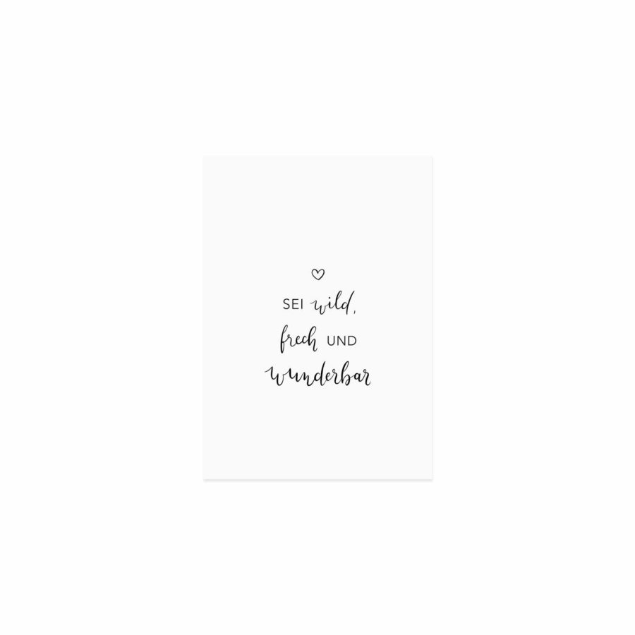 Postkarte I Wild & Frech