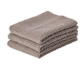 Reinigungstuch-Set aus Baumwolle 3tlg. I Taupe Brown