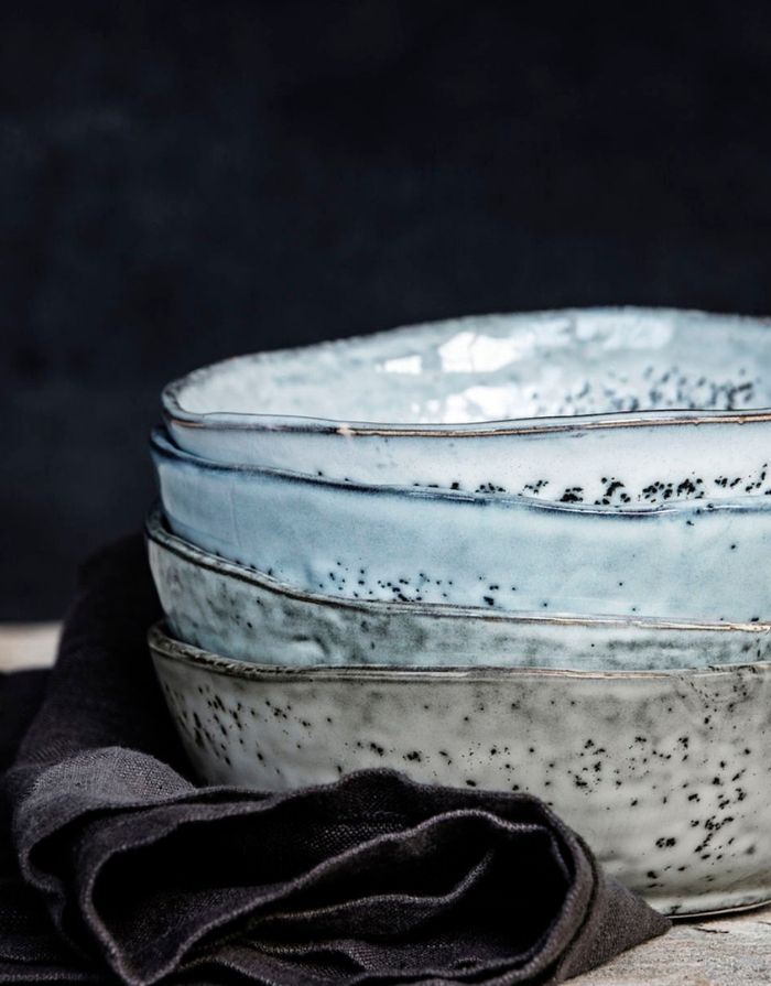 Schale Rustic I Blau/Grau
